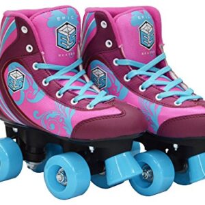 Epic Skates Can05 Kids Cotton Candy Quad Roller Skates, Purple, Youth 5, CottCan05