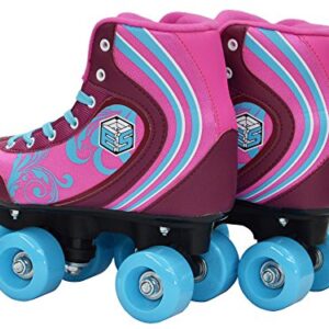 Epic Skates Can05 Kids Cotton Candy Quad Roller Skates, Purple, Youth 5, CottCan05