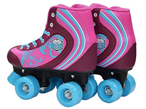 Epic Skates Can05 Kids Cotton Candy Quad Roller Skates, Purple, Youth 5, CottCan05