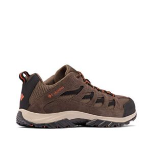 Columbia Mens Crestwood Hiking Shoe Breathable, High-Traction Grip, Camo Brown, Heatwave, 12 US