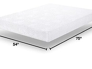 PrimaSleep Full Mattress, 6 Inch Gel Memory Foam Mattress, Gel Infused for Comfort and Pressure Relief, CertiPUR-US Certified, Bed-in-a-Box, Medium Firm, Full Size