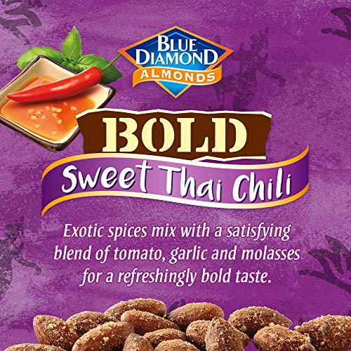 Blue Diamond Almonds Sweet Thai Chili Flavored Snack Nuts, 6 Ounce (Pack of 1)