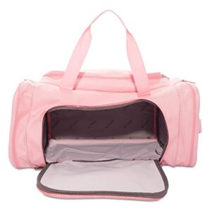 DALIX Signature Travel or Gym Duffle Bag in Pink Large