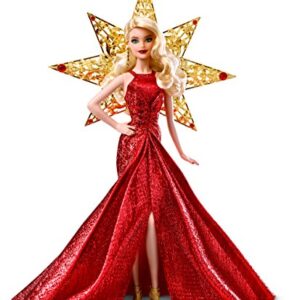 Barbie 2017 Holiday Doll, Blonde with Gold Dress