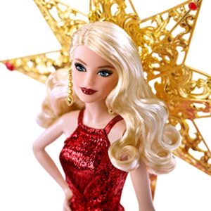 Barbie 2017 Holiday Doll, Blonde with Gold Dress