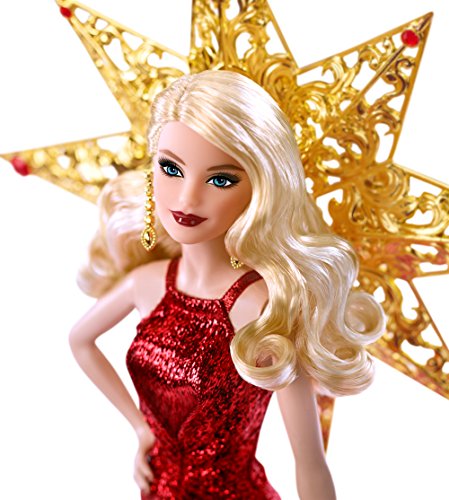 Barbie 2017 Holiday Doll, Blonde with Gold Dress