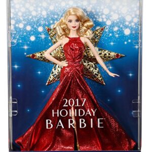 Barbie 2017 Holiday Doll, Blonde with Gold Dress