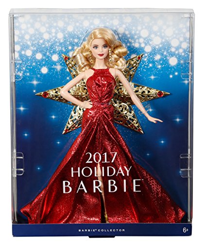 Barbie 2017 Holiday Doll, Blonde with Gold Dress