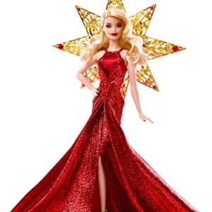 Barbie 2017 Holiday Doll, Blonde with Gold Dress