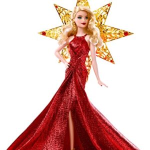 Barbie 2017 Holiday Doll, Blonde with Gold Dress