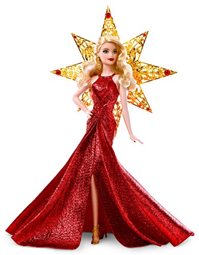 Barbie 2017 Holiday Doll, Blonde with Gold Dress