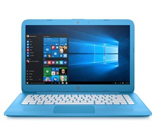 hp stream - 14-ax010nr 14" aqua blue laptop - intel celeron - 4gb ram - 32gb emmc (renewed)
