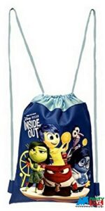 drawstring bag - inside out blue cloth string bag