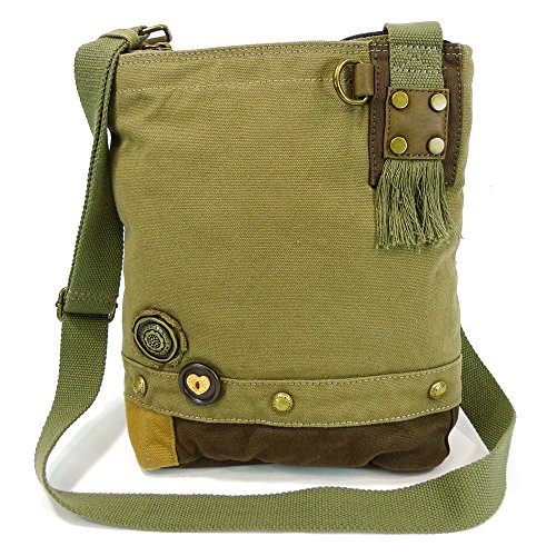 Chala Handbag Canvas Crossbody Messenger Bags - FOX (Olive)