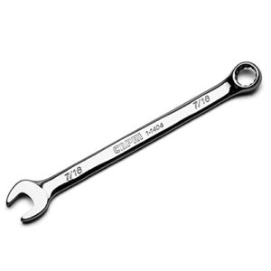 capri tools 7/16-inch combination wrench, 12 point, sae, chrome (1-1404)