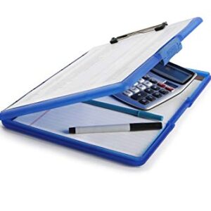 Dexas 3517-J2728 Slimcase 2 Storage Clipboard with Side Opening, Royal Blue