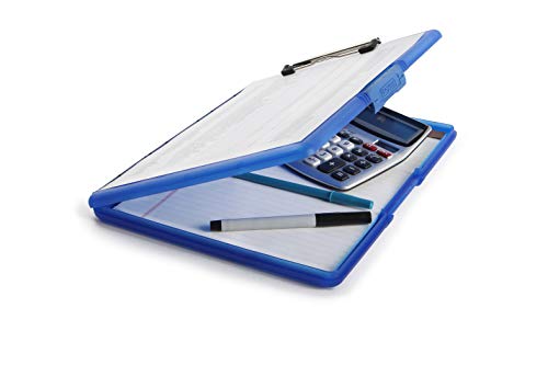 Dexas 3517-J2728 Slimcase 2 Storage Clipboard with Side Opening, Royal Blue