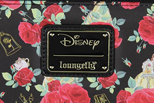 Loungefly Disney Beauty And The Beast Flowers And Friends Zip Around Wallet