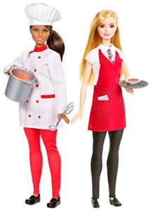 barbie chef & waiter dolls