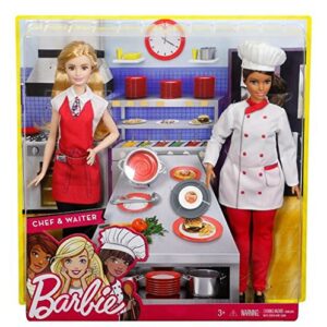 Barbie Chef & Waiter Dolls