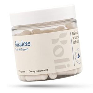 yoli alkalete - calcium and magnesium supplement - reduces excess acid - 60 capsules/count