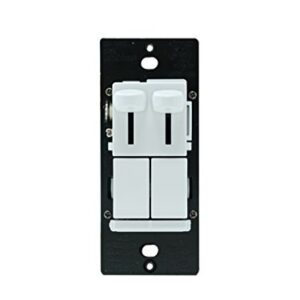 Legrand - Pass & Seymour Dimmer Light Switch with Fan Speed Control Switch, White Single Pole Dimmer Switch, LSCLDC163PWCCV4, 1 Count