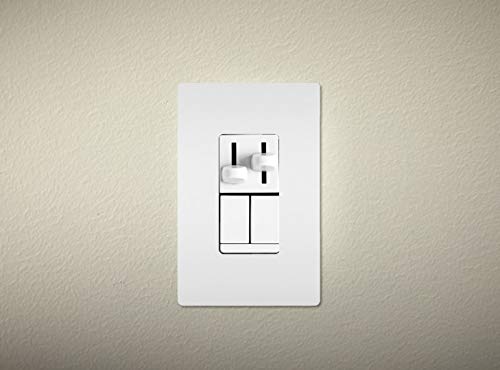 Legrand - Pass & Seymour Dimmer Light Switch with Fan Speed Control Switch, White Single Pole Dimmer Switch, LSCLDC163PWCCV4, 1 Count