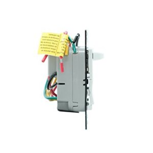 Legrand - Pass & Seymour Dimmer Light Switch with Fan Speed Control Switch, White Single Pole Dimmer Switch, LSCLDC163PWCCV4, 1 Count