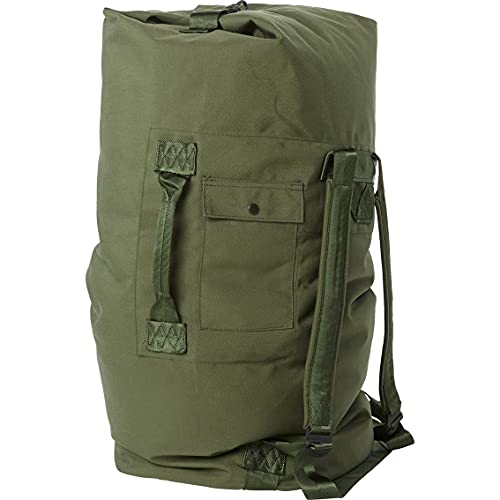 NEW USA Made Army Military Duffle Bag Sea Bag OD Green Top Load Shoulder Straps