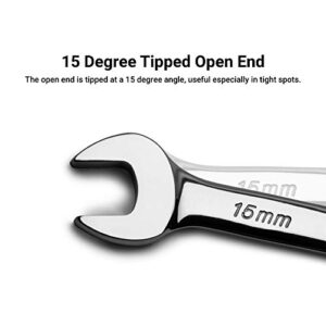 Capri Tools 19 mm Combination Wrench, 12 Point, Metric, Chrome (1-1319)