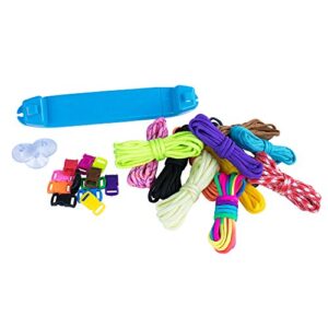 Craft County Paracord Parachute Cord Jig Bracelet Loom-Plastic Wristband Maker - Paracord Braiding Weaving DIY Tool