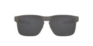 oakley men's oo4123 holbrook metal square sunglasses, matte gunmetal/prizm black polarized, 55 mm