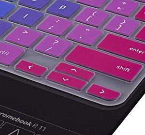 Colorful Keyboard Cover for Acer Chromebook Spin 11 311 CP311 511 512/Chromebook 11 CB3-131 CB3-132 CP311 C738T CB5-132T/Chromebook Spin 713 CP713 R13 CB5-312T/Acer Chromebook 14" 15.6",Rainbow