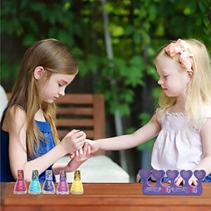 Townley Girl Disney Princess Non-Toxic Peel-Off Water-Based Safe Quick Dry Nail Polish| Gift Kit Set for Kids Girls| Glittery and Opaque Colors| Ages 3+ (18 Pcs)