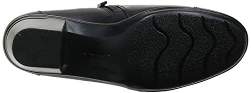 Clarks Women's Emslie Warren Slip-on Loafer,Black Leather,6.5 M US