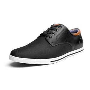 bruno marc mens oxfords sneakers casual dress shoes, black - 12 (rivera-01)