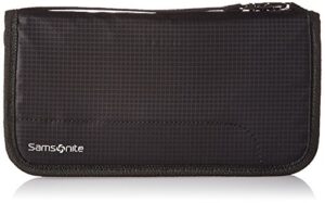 samsonite rfid zip close travel wallet, black, one size