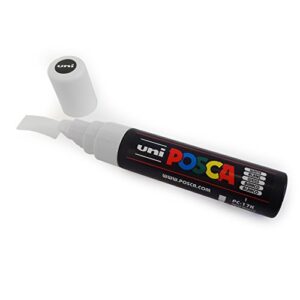 UNI-Ball POSCA Marker Pen PC-17K - XXL Chisel Tip for Large Backgrounds - Full Range of 10 Colours