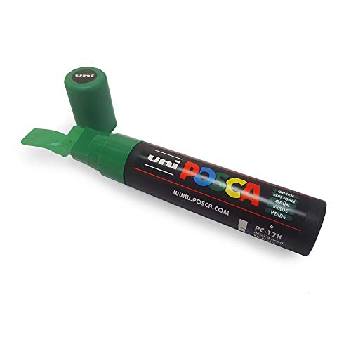 UNI-Ball POSCA Marker Pen PC-17K - XXL Chisel Tip for Large Backgrounds - Full Range of 10 Colours