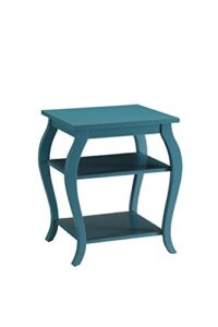 acme furniture becci end table, one size, teal
