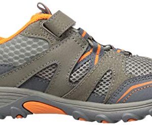 Merrell Trail Chaser Hiking Sneaker, Gunsmoke/Orange, 13 US Unisex Little Kid