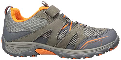 Merrell Trail Chaser Hiking Sneaker, Gunsmoke/Orange, 13 US Unisex Little Kid