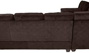 Homelegance Emilio 2-Piece Reversible Sectional Sofa - Chocolate