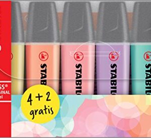 Stabilo Boss Original Highlighters 1x6 Boss Originals + 1x6 Boss Original Pastels