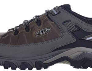 KEEN Men's Targhee 3 Low Height Waterproof Hiking Shoes, Bungee Cord/Black, 11