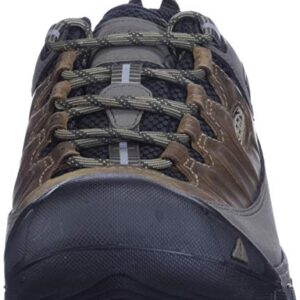 KEEN Men's Targhee 3 Low Height Waterproof Hiking Shoes, Bungee Cord/Black, 11