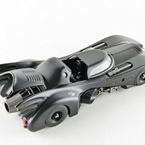 Dc Comic 1989 Batmobile With 2.75" Batman Metals Diecast Vehicle With Figure, Black