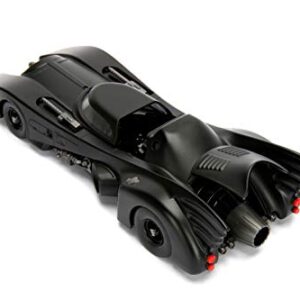 Dc Comic 1989 Batmobile With 2.75" Batman Metals Diecast Vehicle With Figure, Black