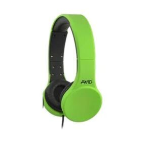 avid products inc 2edu-421332-grn avid products42 stereo overear headphones with microphone, green