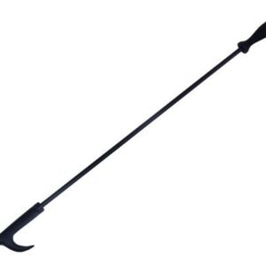 Rocky Mountain Goods Long Fireplace Poker - Rust Resistant Black Finish - Heavy Duty Wrought Iron Steel - Decorative Look and Finish - Multi use tip - Indoor and Outdoor use (1)